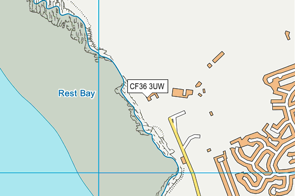 CF36 3UW map - OS VectorMap District (Ordnance Survey)
