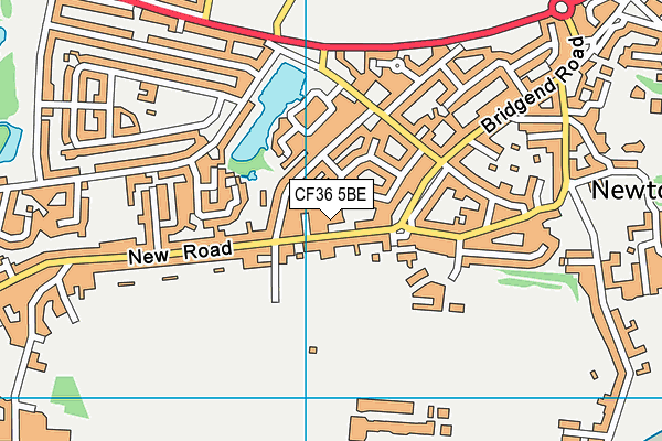 CF36 5BE map - OS VectorMap District (Ordnance Survey)