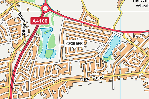 CF36 5ER map - OS VectorMap District (Ordnance Survey)