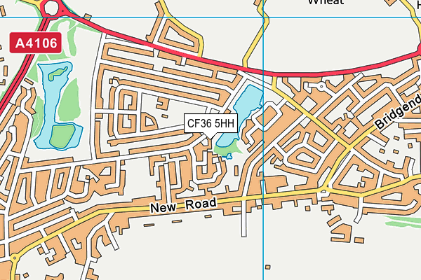 CF36 5HH map - OS VectorMap District (Ordnance Survey)