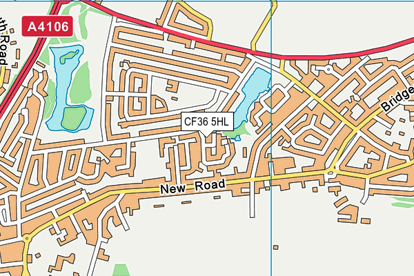 CF36 5HL map - OS VectorMap District (Ordnance Survey)