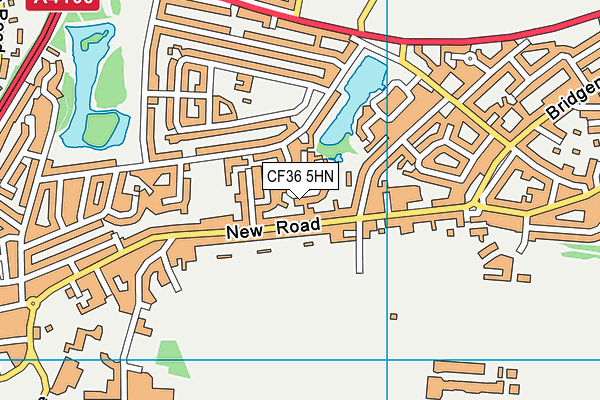 CF36 5HN map - OS VectorMap District (Ordnance Survey)
