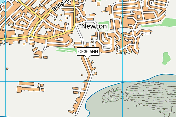 CF36 5NH map - OS VectorMap District (Ordnance Survey)