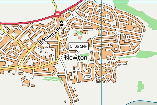 CF36 5NP map - OS VectorMap District (Ordnance Survey)