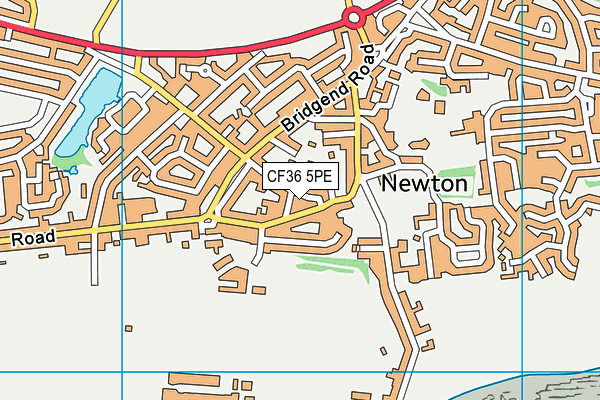 CF36 5PE map - OS VectorMap District (Ordnance Survey)