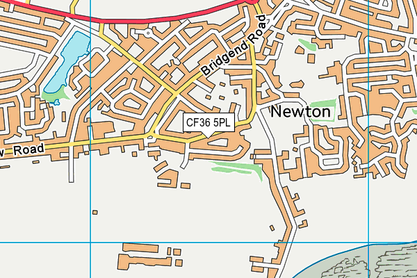 CF36 5PL map - OS VectorMap District (Ordnance Survey)