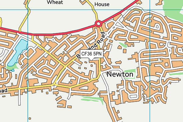 CF36 5PN map - OS VectorMap District (Ordnance Survey)