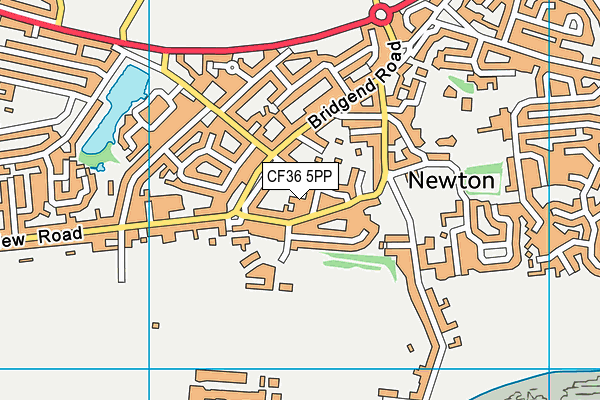 CF36 5PP map - OS VectorMap District (Ordnance Survey)