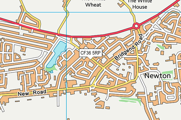 CF36 5RP map - OS VectorMap District (Ordnance Survey)