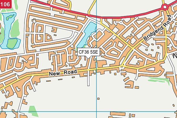 CF36 5SE map - OS VectorMap District (Ordnance Survey)