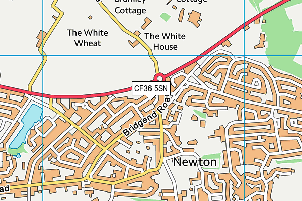 CF36 5SN map - OS VectorMap District (Ordnance Survey)