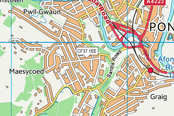 Map of MAESY COED KITCHEN LTD at district scale