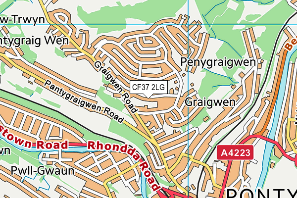 Map of GROWING SPACE PONTYPRIDD C.I.C. at district scale