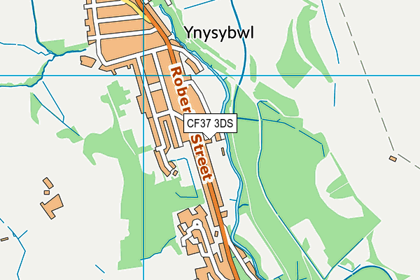 CF37 3DS map - OS VectorMap District (Ordnance Survey)