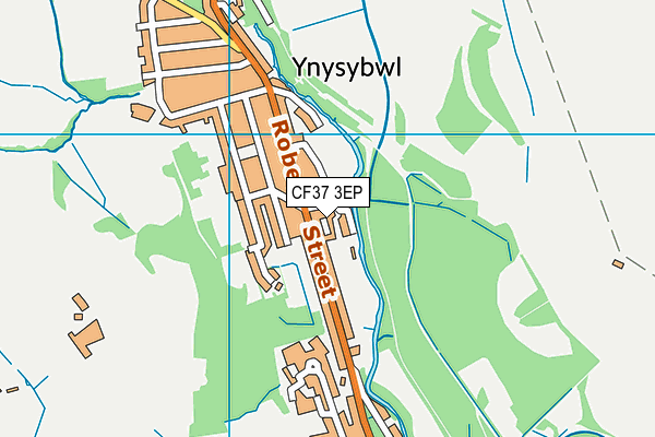 CF37 3EP map - OS VectorMap District (Ordnance Survey)