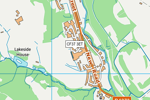 CF37 3ET map - OS VectorMap District (Ordnance Survey)
