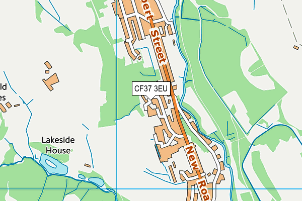 CF37 3EU map - OS VectorMap District (Ordnance Survey)