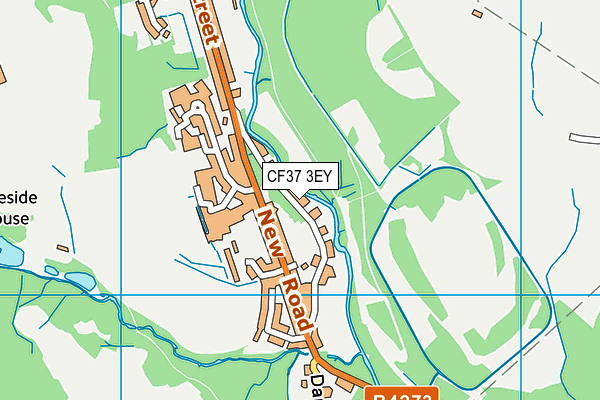 CF37 3EY map - OS VectorMap District (Ordnance Survey)