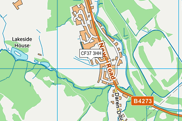 CF37 3HH map - OS VectorMap District (Ordnance Survey)