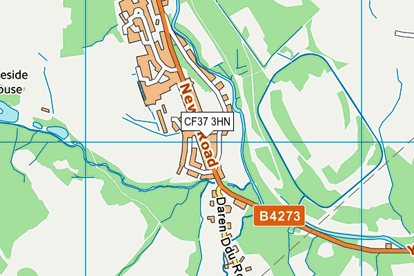 CF37 3HN map - OS VectorMap District (Ordnance Survey)