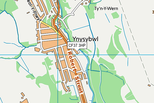 CF37 3HP map - OS VectorMap District (Ordnance Survey)