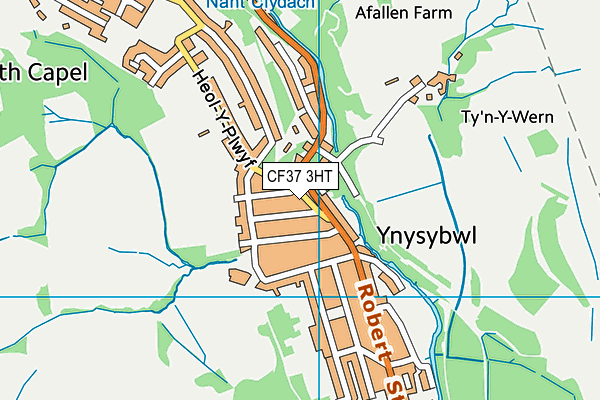 CF37 3HT map - OS VectorMap District (Ordnance Survey)