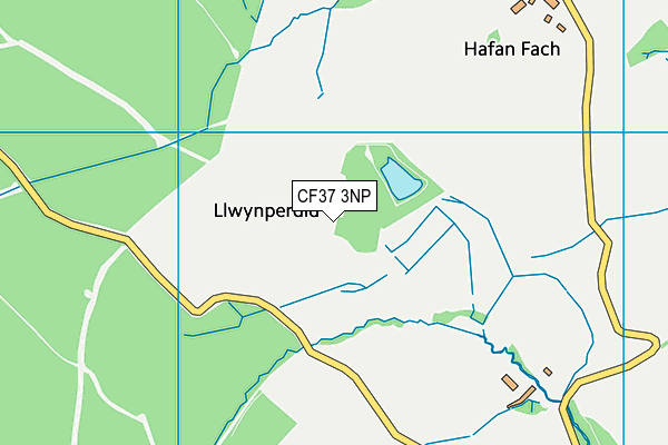 CF37 3NP map - OS VectorMap District (Ordnance Survey)