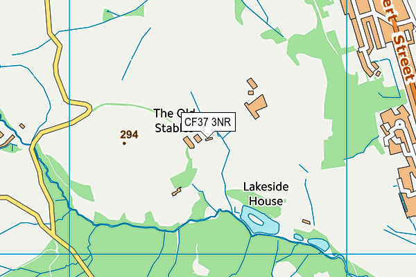 CF37 3NR map - OS VectorMap District (Ordnance Survey)