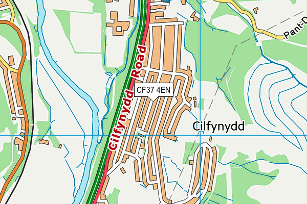 Cilfynydd Primary School map (CF37 4EN) - OS VectorMap District (Ordnance Survey)