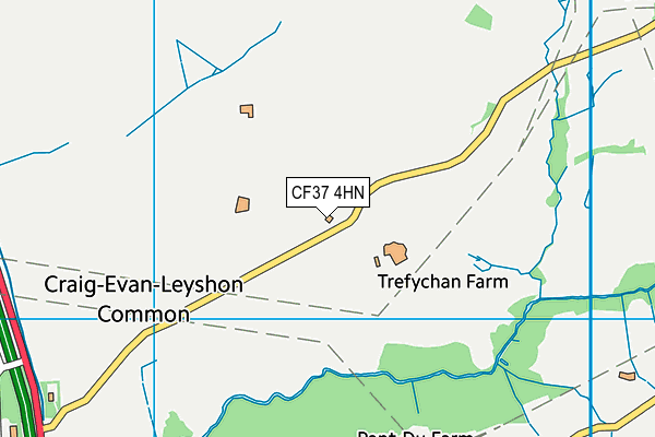 CF37 4HN map - OS VectorMap District (Ordnance Survey)