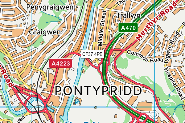 Map of TIPSY OWL CYF at district scale