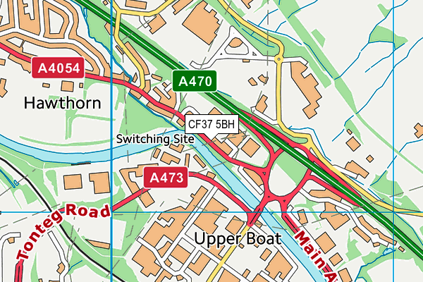 Map of RIVERSIDE GARAGE (TONYREFAIL) LIMITED at district scale