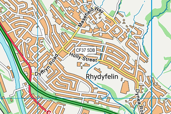 Heol-Y-Celyn Primary School map (CF37 5DB) - OS VectorMap District (Ordnance Survey)