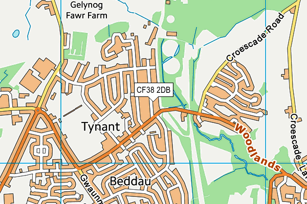 Map of THE GROOMERS BEDDAU LIMITED at district scale