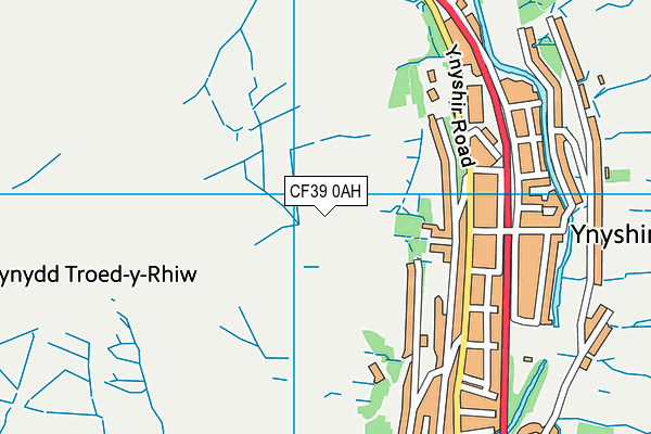 CF39 0AH map - OS VectorMap District (Ordnance Survey)