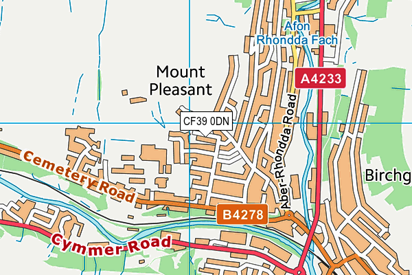 CF39 0DN map - OS VectorMap District (Ordnance Survey)