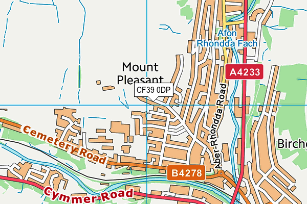 CF39 0DP map - OS VectorMap District (Ordnance Survey)