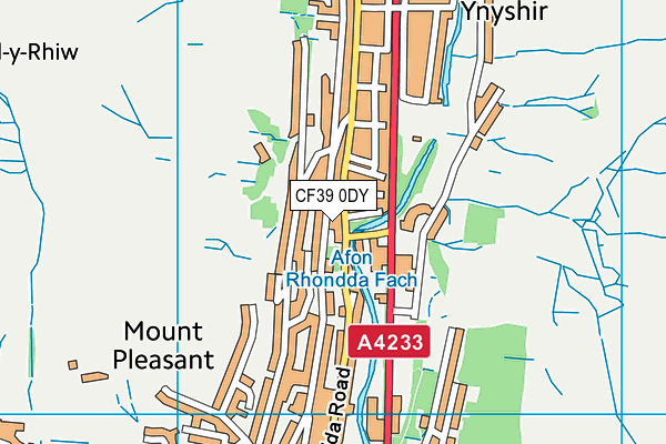 CF39 0DY map - OS VectorMap District (Ordnance Survey)