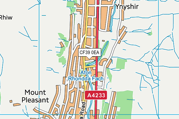 CF39 0EA map - OS VectorMap District (Ordnance Survey)