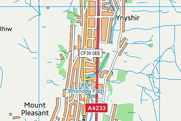 CF39 0EE map - OS VectorMap District (Ordnance Survey)