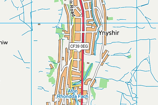 CF39 0EG map - OS VectorMap District (Ordnance Survey)