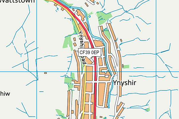 CF39 0EP map - OS VectorMap District (Ordnance Survey)