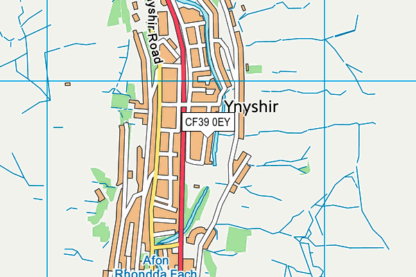 CF39 0EY map - OS VectorMap District (Ordnance Survey)