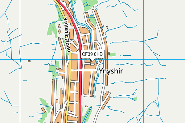 CF39 0HD map - OS VectorMap District (Ordnance Survey)