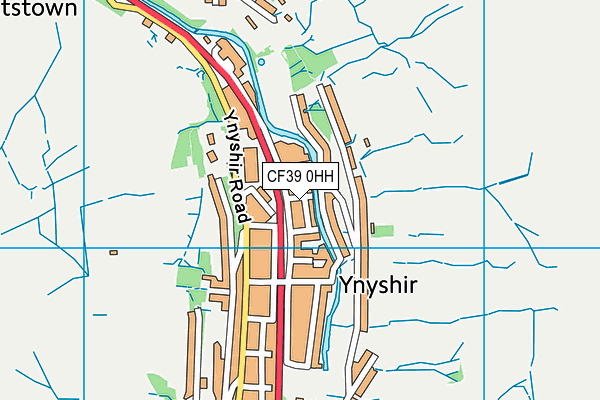 CF39 0HH map - OS VectorMap District (Ordnance Survey)