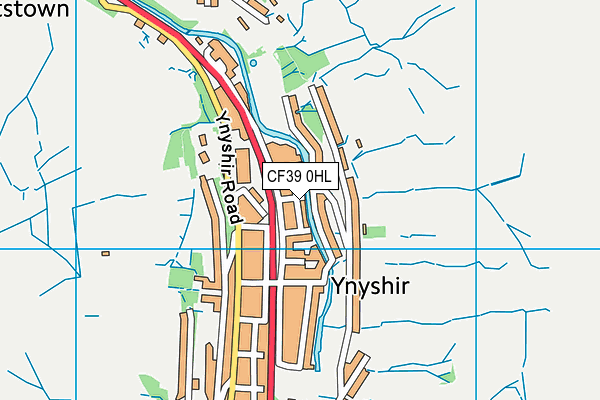 CF39 0HL map - OS VectorMap District (Ordnance Survey)