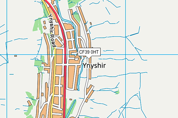 CF39 0HT map - OS VectorMap District (Ordnance Survey)