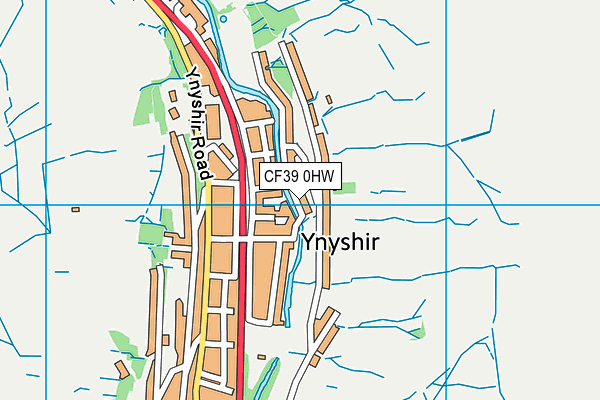 CF39 0HW map - OS VectorMap District (Ordnance Survey)