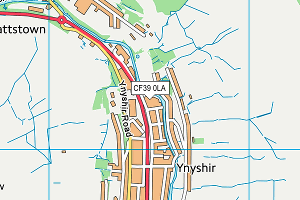 CF39 0LA map - OS VectorMap District (Ordnance Survey)