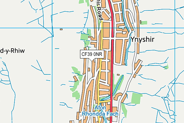 CF39 0NR map - OS VectorMap District (Ordnance Survey)